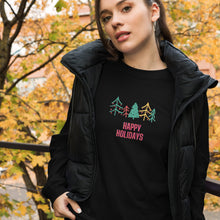 Load image into Gallery viewer, HAPPY HOLIDAYS Unisex Long Sleeve Tee