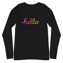 Load image into Gallery viewer, HELLO Unisex Long Sleeve Tee