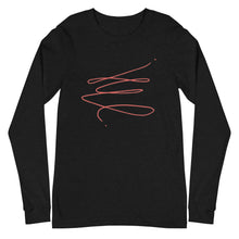 Load image into Gallery viewer, MODERN ART RED SWIRL Unisex Long Sleeve Tee