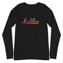 Load image into Gallery viewer, HELLO Unisex Long Sleeve Tee