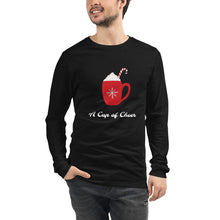 Load image into Gallery viewer, A CUP OF CHEER Unisex Long Sleeve Tee