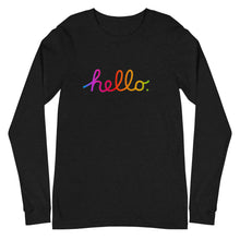 Load image into Gallery viewer, HELLO Unisex Long Sleeve Tee