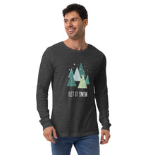 Load image into Gallery viewer, LET IT SNOW Unisex Long Sleeve Tee