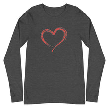 Load image into Gallery viewer, HEART Unisex Long Sleeve Tee