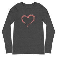 Load image into Gallery viewer, HEART Unisex Long Sleeve Tee