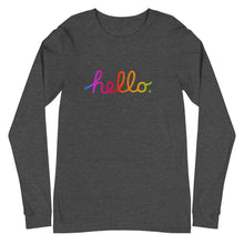 Load image into Gallery viewer, HELLO Unisex Long Sleeve Tee