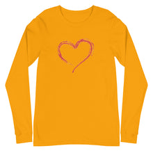 Load image into Gallery viewer, HEART Unisex Long Sleeve Tee