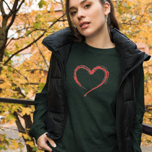 Load image into Gallery viewer, HEART Unisex Long Sleeve Tee