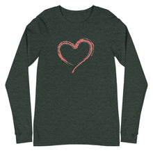 Load image into Gallery viewer, HEART Unisex Long Sleeve Tee