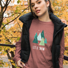 Load image into Gallery viewer, LET IT SNOW Unisex Long Sleeve Tee