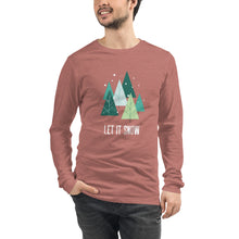 Load image into Gallery viewer, LET IT SNOW Unisex Long Sleeve Tee
