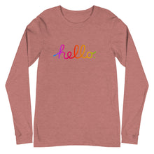 Load image into Gallery viewer, HELLO Unisex Long Sleeve Tee