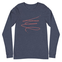 Load image into Gallery viewer, MODERN ART RED SWIRL Unisex Long Sleeve Tee