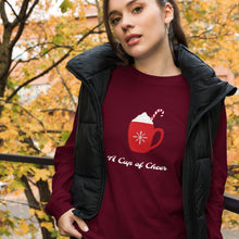 Load image into Gallery viewer, A CUP OF CHEER Unisex Long Sleeve Tee