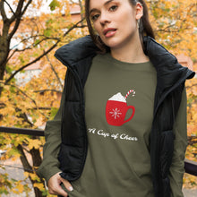 Load image into Gallery viewer, A CUP OF CHEER Unisex Long Sleeve Tee