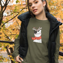 Load image into Gallery viewer, CHRISTMAS CAT Unisex Long Sleeve Tee