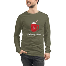 Load image into Gallery viewer, A CUP OF CHEER Unisex Long Sleeve Tee