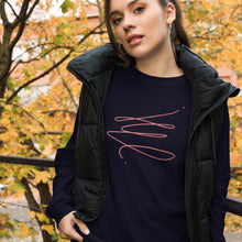 Load image into Gallery viewer, MODERN ART RED SWIRL Unisex Long Sleeve Tee