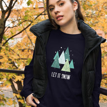 Load image into Gallery viewer, LET IT SNOW Unisex Long Sleeve Tee