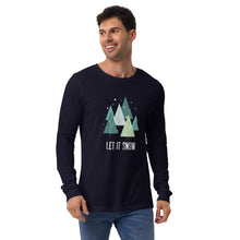 Load image into Gallery viewer, LET IT SNOW Unisex Long Sleeve Tee