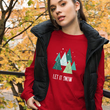 Load image into Gallery viewer, LET IT SNOW Unisex Long Sleeve Tee