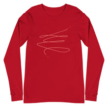 Load image into Gallery viewer, MODERN ART RED SWIRL Unisex Long Sleeve Tee