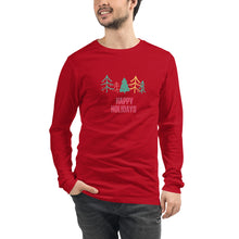 Load image into Gallery viewer, HAPPY HOLIDAYS Unisex Long Sleeve Tee