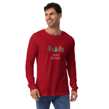 Load image into Gallery viewer, HAPPY HOLIDAYS Unisex Long Sleeve Tee