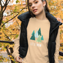 Load image into Gallery viewer, LET IT SNOW Unisex Long Sleeve Tee