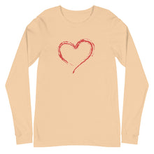 Load image into Gallery viewer, HEART Unisex Long Sleeve Tee