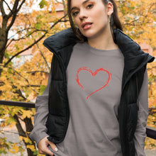 Load image into Gallery viewer, HEART Unisex Long Sleeve Tee