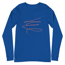 Load image into Gallery viewer, MODERN ART RED SWIRL Unisex Long Sleeve Tee