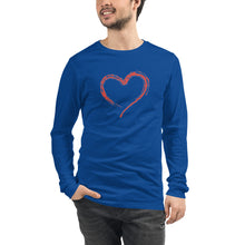 Load image into Gallery viewer, HEART Unisex Long Sleeve Tee