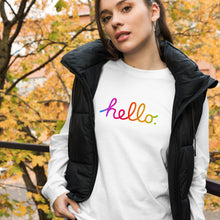 Load image into Gallery viewer, HELLO Unisex Long Sleeve Tee