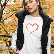 Load image into Gallery viewer, HEART Unisex Long Sleeve Tee