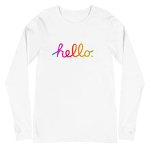 Load image into Gallery viewer, HELLO Unisex Long Sleeve Tee