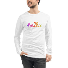 Load image into Gallery viewer, HELLO Unisex Long Sleeve Tee