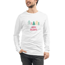 Load image into Gallery viewer, HAPPY HOLIDAYS Unisex Long Sleeve Tee