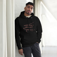 Load image into Gallery viewer, MODERN ART RED SWIRL Unisex Hoodie