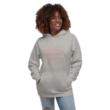 Load image into Gallery viewer, MODERN ART RED SWIRL Unisex Hoodie
