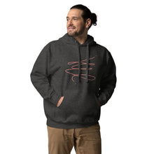 Load image into Gallery viewer, MODERN ART RED SWIRL Unisex Hoodie