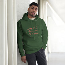 Load image into Gallery viewer, MODERN ART RED SWIRL Unisex Hoodie