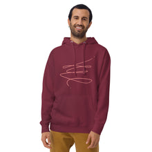 Load image into Gallery viewer, MODERN ART RED SWIRL Unisex Hoodie