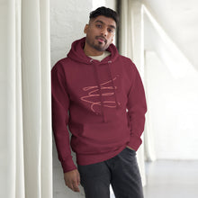 Load image into Gallery viewer, MODERN ART RED SWIRL Unisex Hoodie
