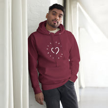Load image into Gallery viewer, HEART AGLOW Unisex Hoodie