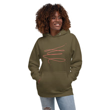 Load image into Gallery viewer, MODERN ART RED SWIRL Unisex Hoodie