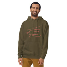 Load image into Gallery viewer, MODERN ART RED SWIRL Unisex Hoodie