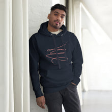 Load image into Gallery viewer, MODERN ART RED SWIRL Unisex Hoodie