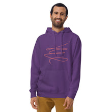 Load image into Gallery viewer, MODERN ART RED SWIRL Unisex Hoodie