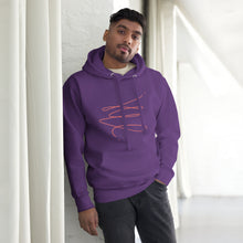 Load image into Gallery viewer, MODERN ART RED SWIRL Unisex Hoodie